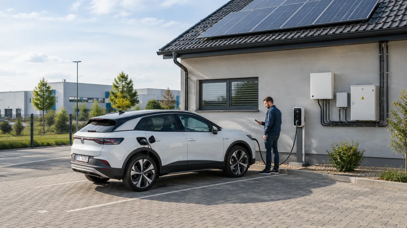 Stacja ładowania samochodów elektrycznych przy firmie w Goleniowie