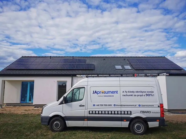 Instalacja fotowoltaiczna 9,855 kWp - Białuń