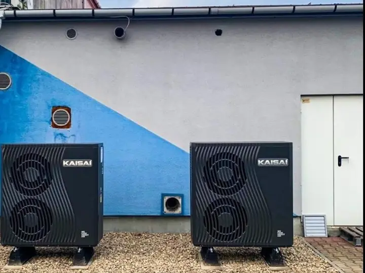 Zamontowana pompa ciepła Kaisai R290 (4 szt)